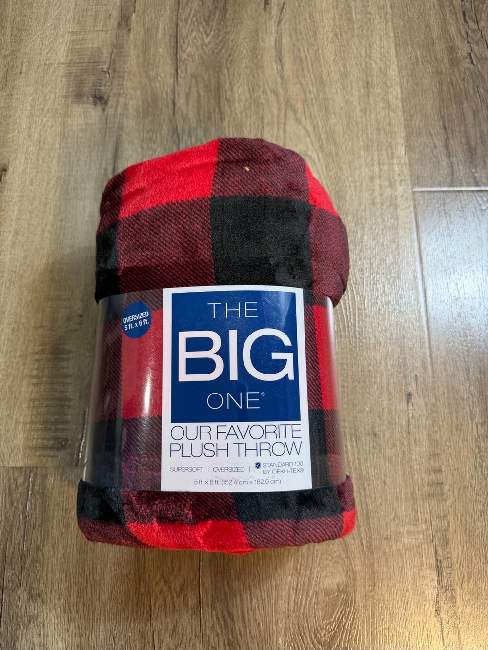 The Big One Plush Throw - Red & Black Buffalo Plaid